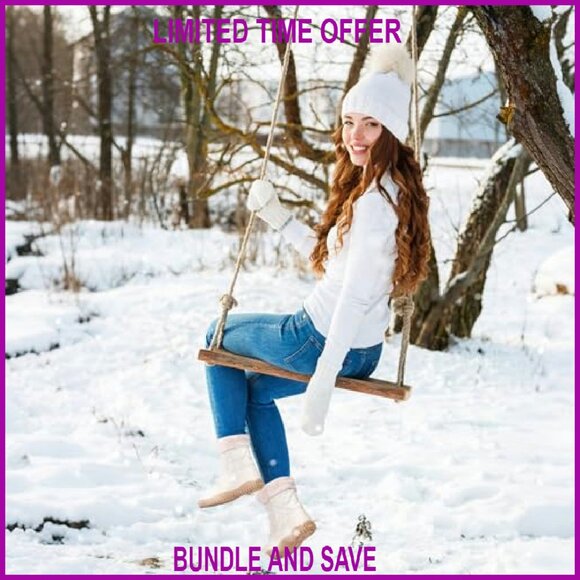 Women's Waterproof Winter Snow Boots Zero Drop Wide Toe Box Fur Lined - Picture 4 of 8